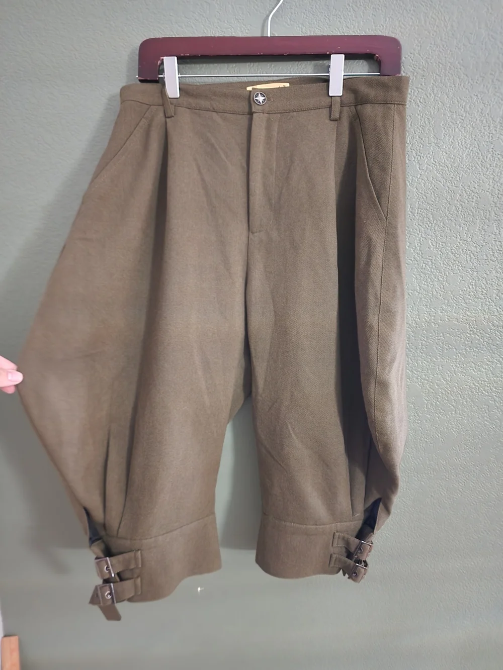 Neo-Ludwig Steel Rose Men’s S Brown Steampunk Riding Breeches Ouji Gothic Pants